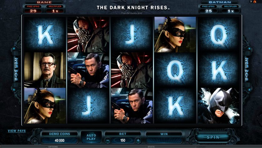 The dark knight slot game